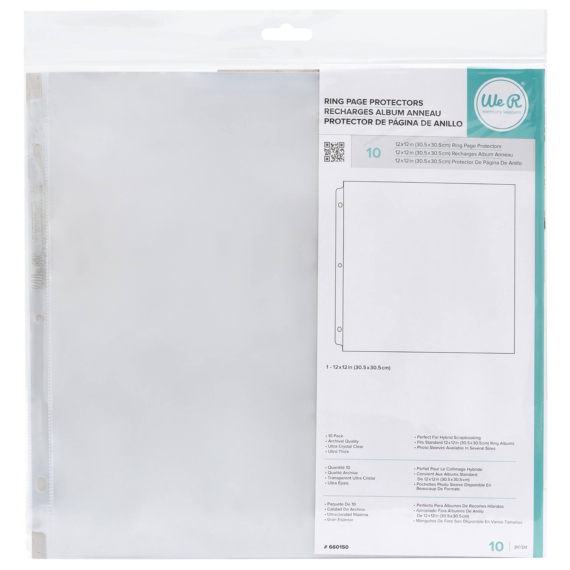 We R Memory Keepers® 12" x 12" Ring Page Protectors